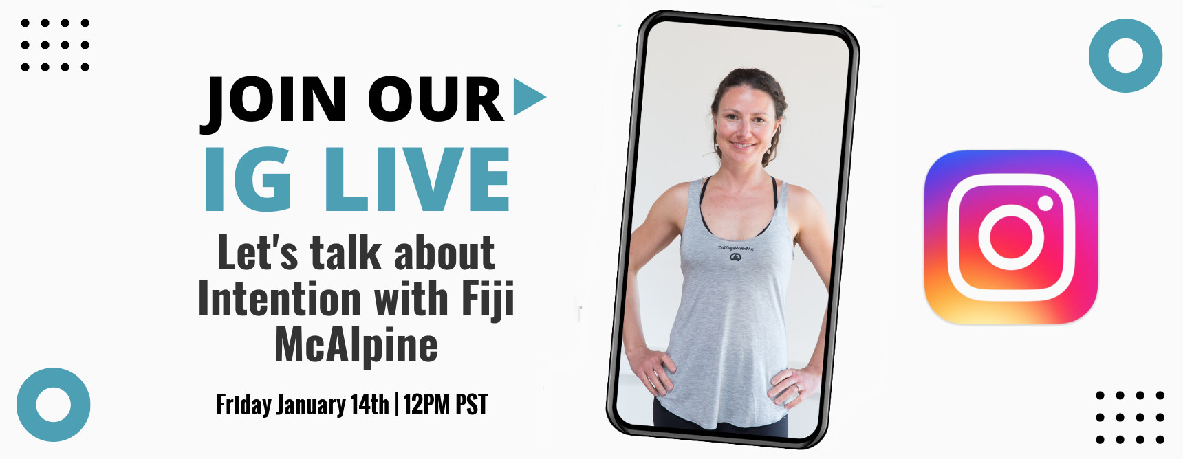 Fiji McAlpine on IG Live - Let's Talk Intention