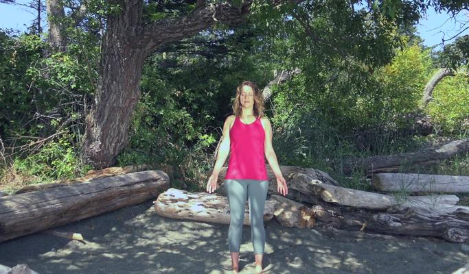 Standing Office Yoga with Half Sun Salutations