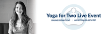 Yoga for Two Live Zoom Event Banner